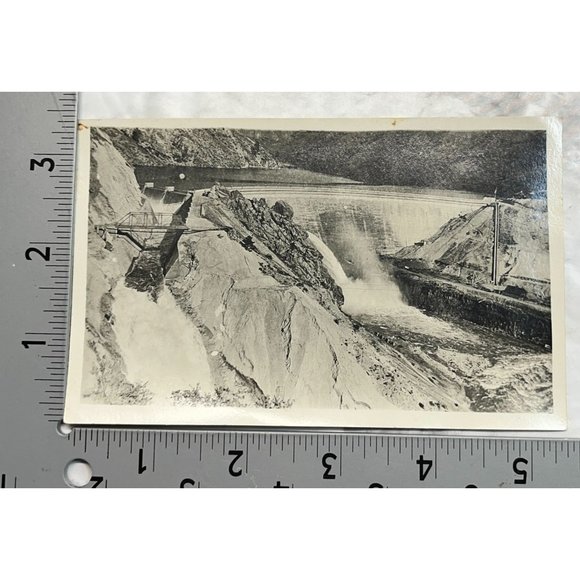 Postcard RPPC Arrowrock Dam Boise ID Idaho c1915 Reservoir Irrigation - Picture 3 of 6